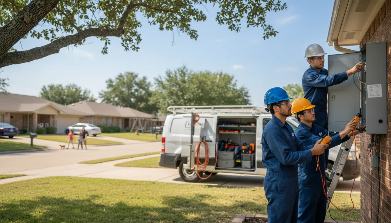 Certified electrician providing emergency electrical services in Gotebo, OK